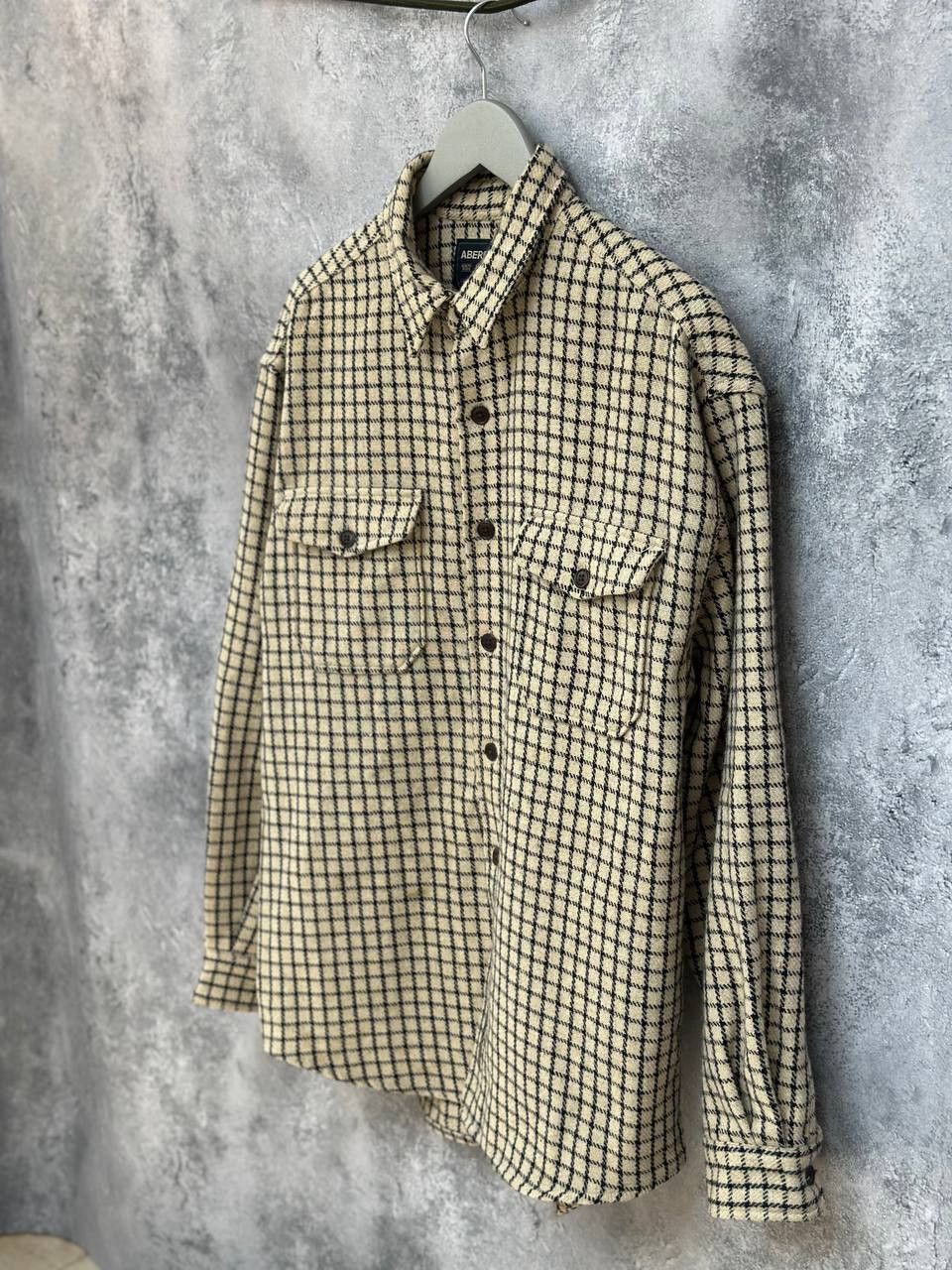 Abercrombie & Fitch × Vintage Abercrombie Fitch Vintage Plaid Overshirt Wool Button Jacket Size US M / EU 48-50 / 2 - 2 Thumbnail