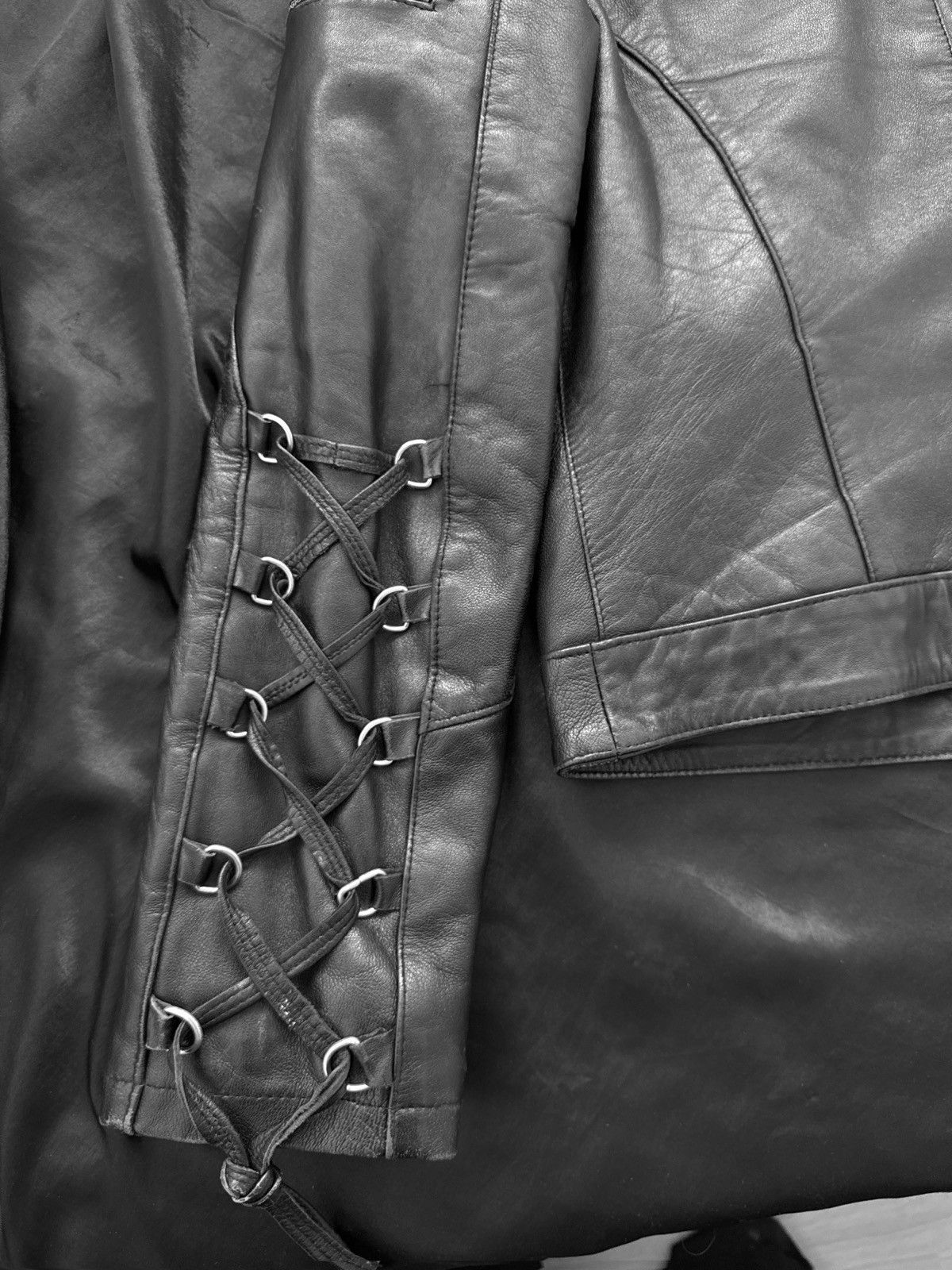 Vintage Amazing leather avant-garde distressed jacket Size M / US 6-8 / IT 42-44 - 6 Thumbnail