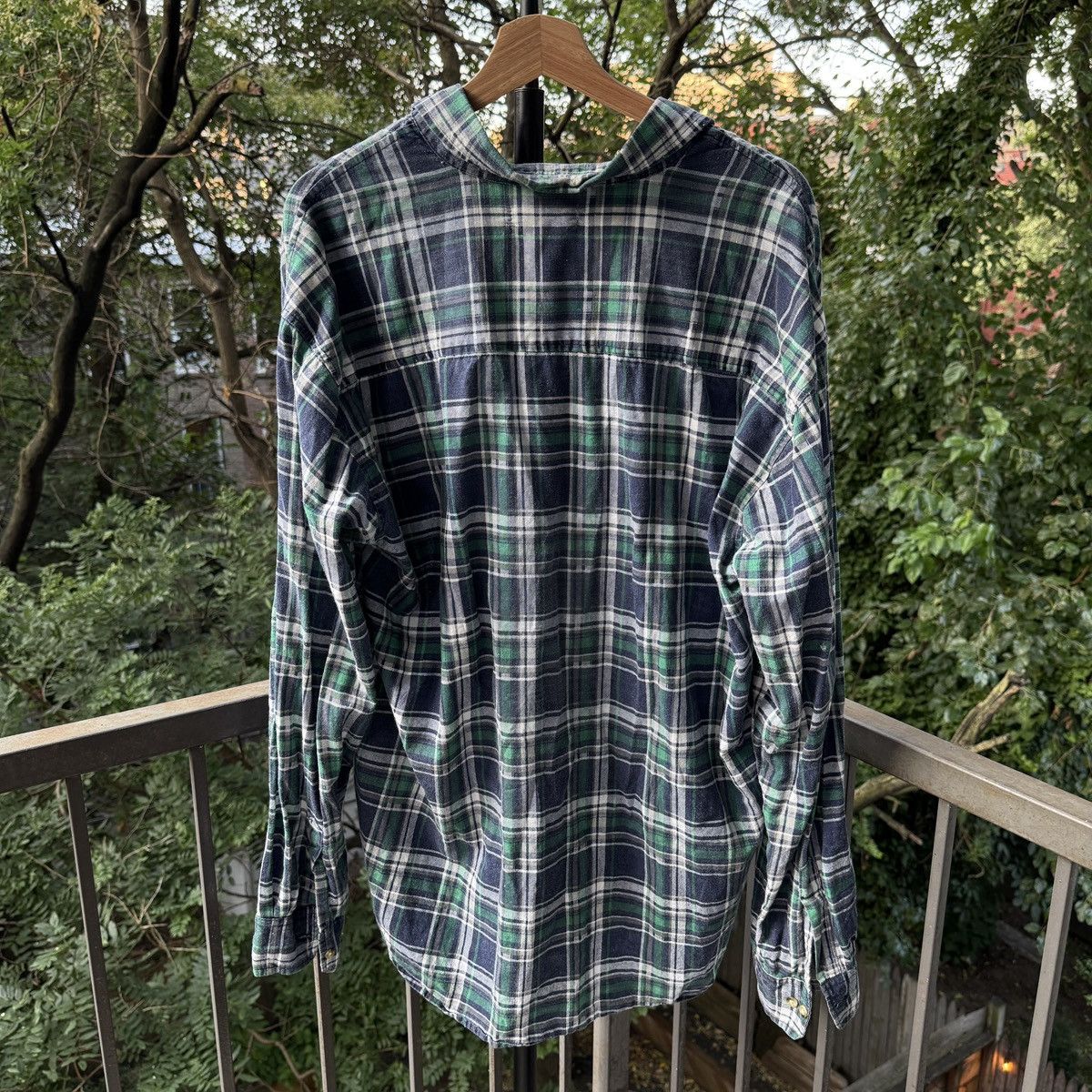 Vintage Thrashed Faded Distressed Flannel Shirt ERD Grunge Chrome Size US XL / EU 56 / 4 - 2 Thumbnail