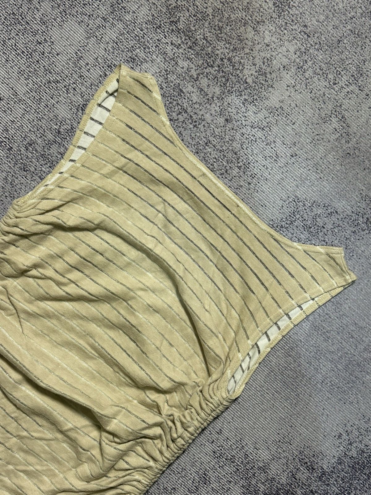 Tornado Mart Tornado Mart Crinkle Pleats Tank Top Y2k Style Size US XS / EU 42 / 0 - 8 Thumbnail