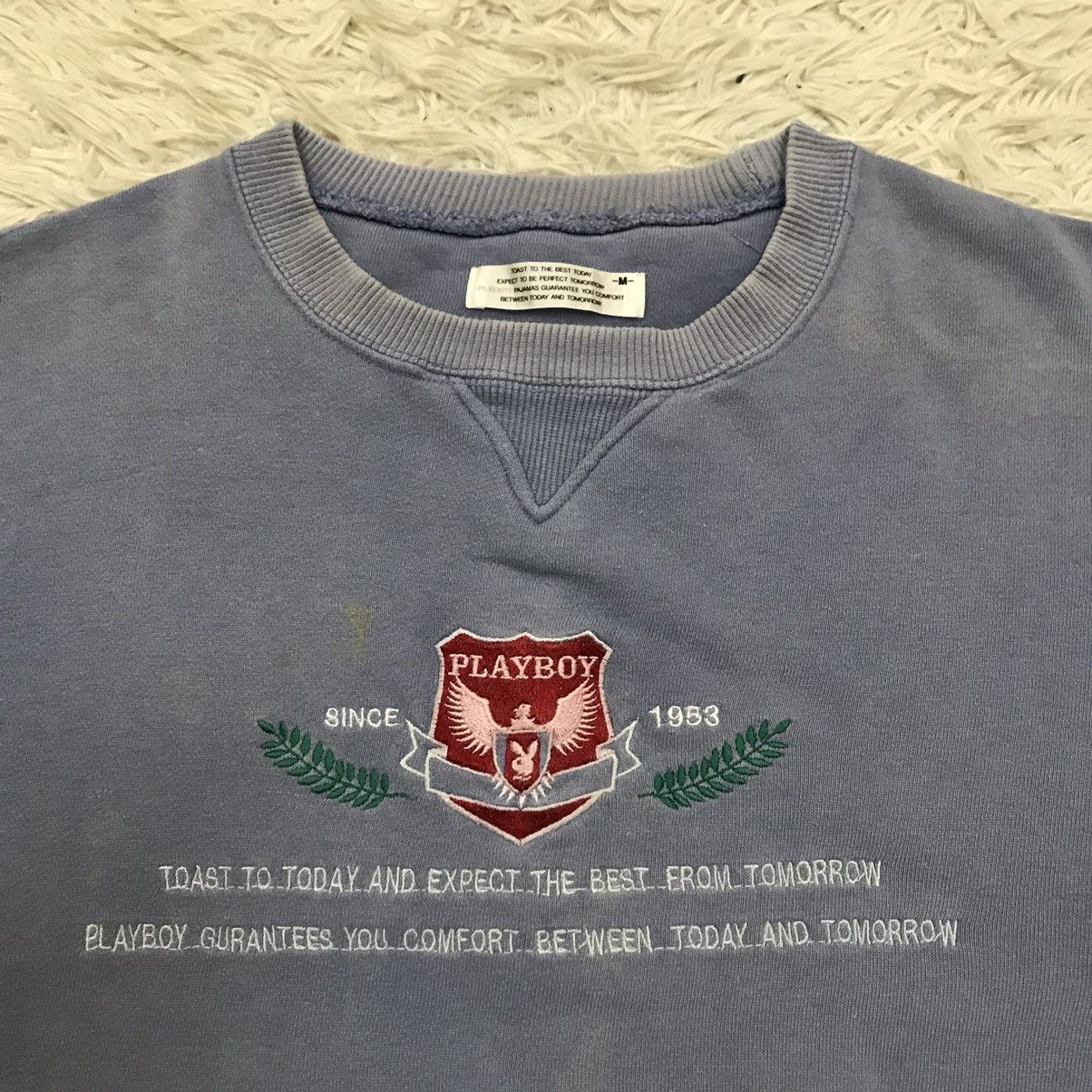 Playboy × Vintage VINTAGE 90s PLAYBOY WRITING LABEL CREWNECK SWEATSHIRT Size US M / EU 48-50 / 2 - 11 Thumbnail
