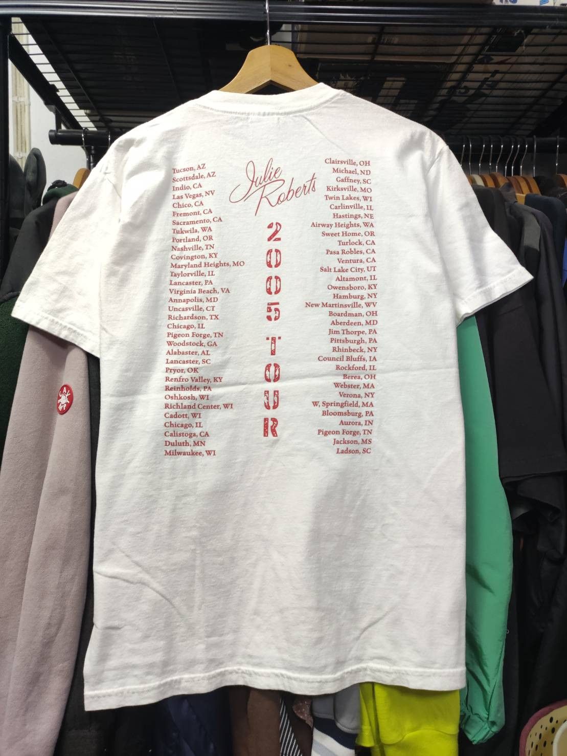 Band Tees 1of1 Signed Vtg 00's Julie Roberts Country Music Singer Size US M / EU 48-50 / 2 - 2 Thumbnail