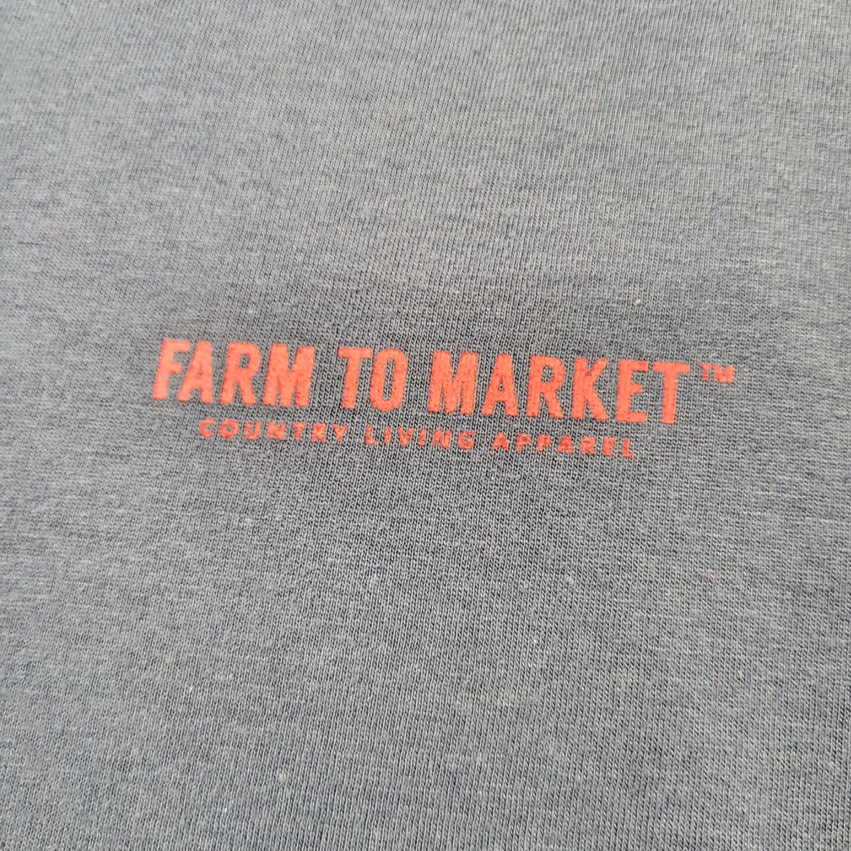 Market Farm To Market T-Shirt Mens XL Blue American Spirit Est. 1776 Chevy Trunks Trucks Graphic Print Size US XL / EU 56 / 4 - 7 Thumbnail