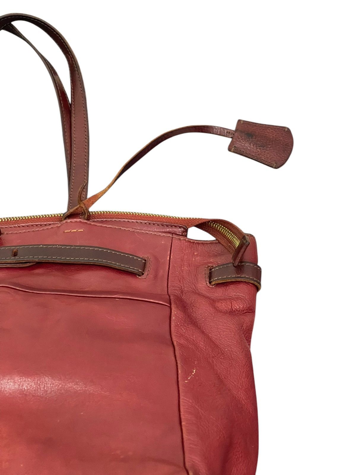 Genuine Leather Full Leather Genten Japan Tote Shoulder Bag 1🟩3 Size ONE SIZE - 10 Thumbnail
