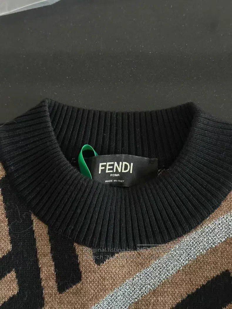 Fendi Fendi Fully printed wool sweater Size US M / EU 48-50 / 2 - 3 Thumbnail