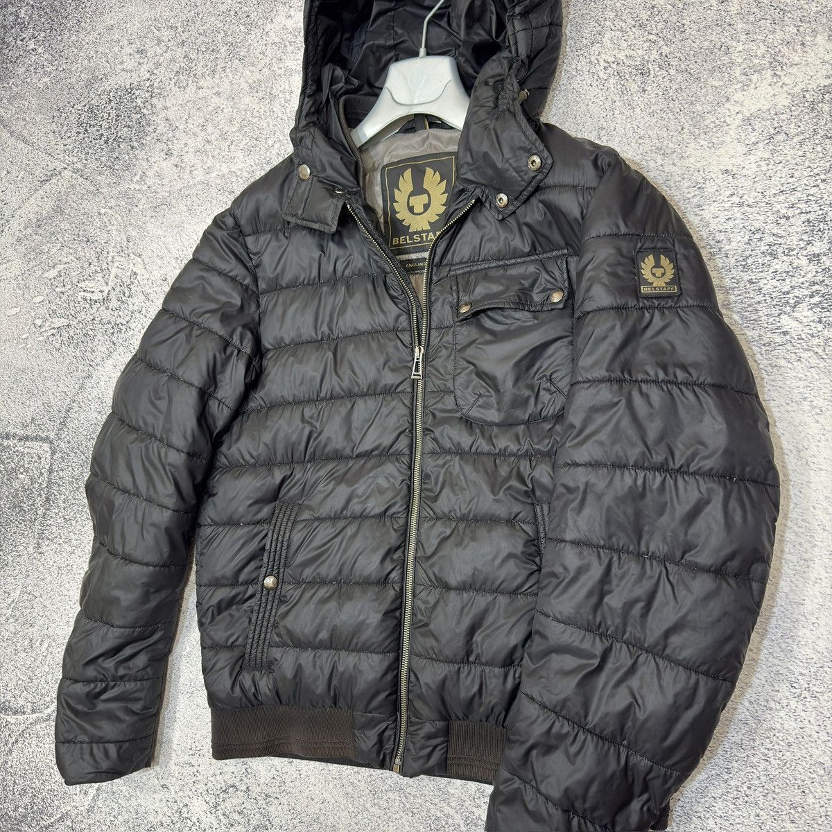 Belstaff Belstaff Mens Hooded Down Jacket 50size M Size US M / EU 48-50 / 2 - 8 Thumbnail