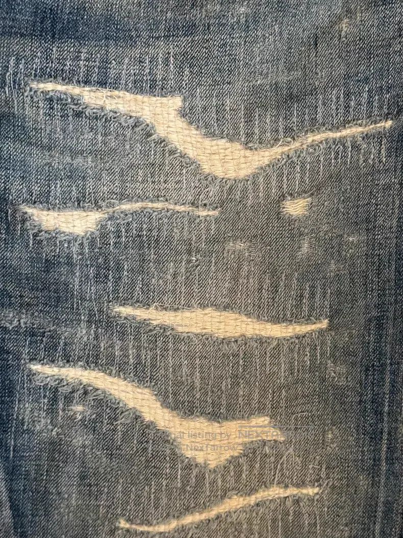 Neighborhood Neighborhood size L Ripped Destroyed Scratch Denim Jeans Size US 27 - 4 Thumbnail