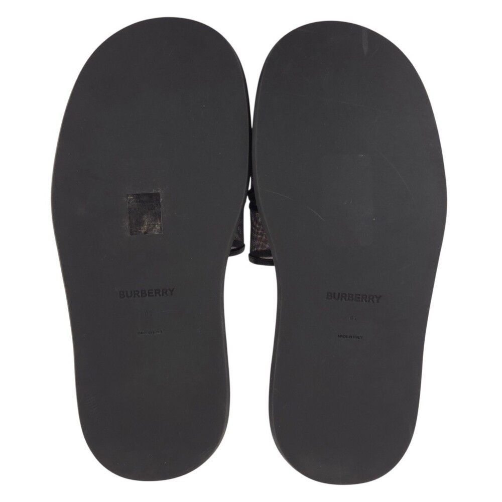 Burberry Burberry Mesh Logo Pool Slides US 8 EU 41 Mens Black $420 Size US 8 / EU 41 - 7 Thumbnail