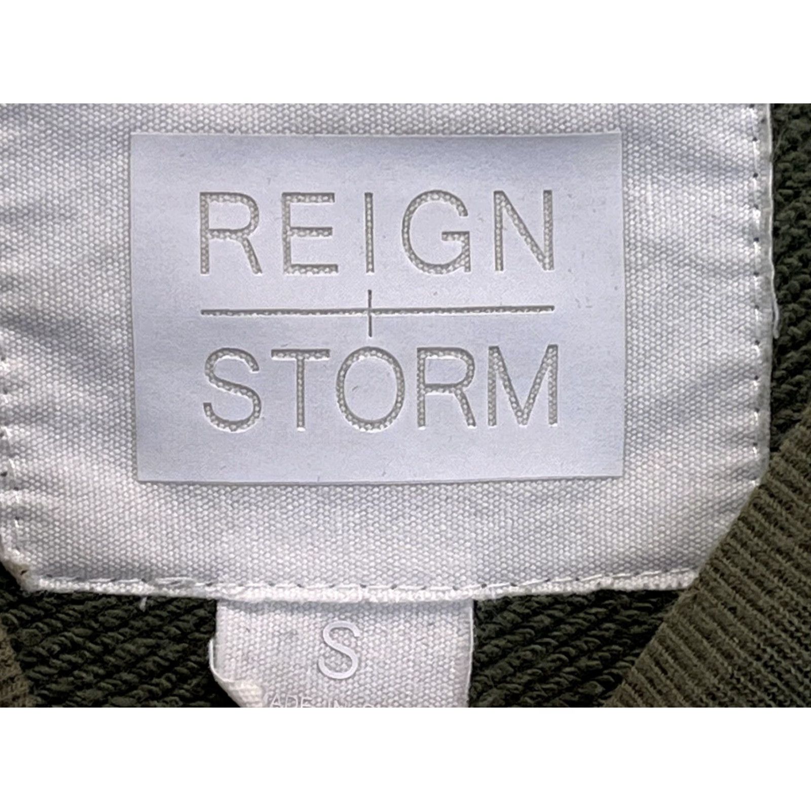 Vintage Reign Storm Sweater Mens Small Sweatshirt Olive Side Zip Long Sleeve Pullover Size US S / EU 44-46 / 1 - 5 Thumbnail