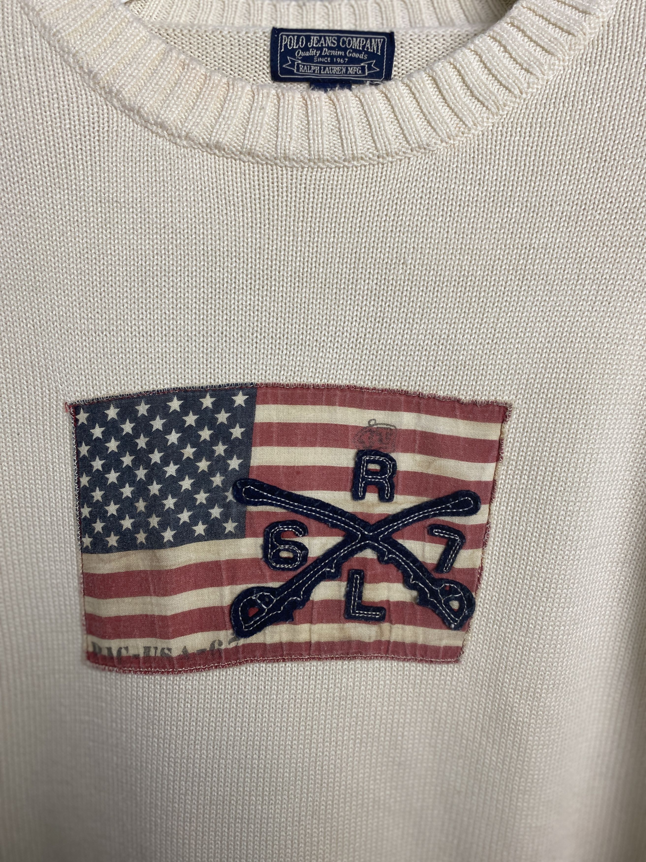Polo Ralph Lauren Polo Jeans Ralph Lauren flag sweater knitwear Size L / US 10 / IT 46 - 2 Thumbnail