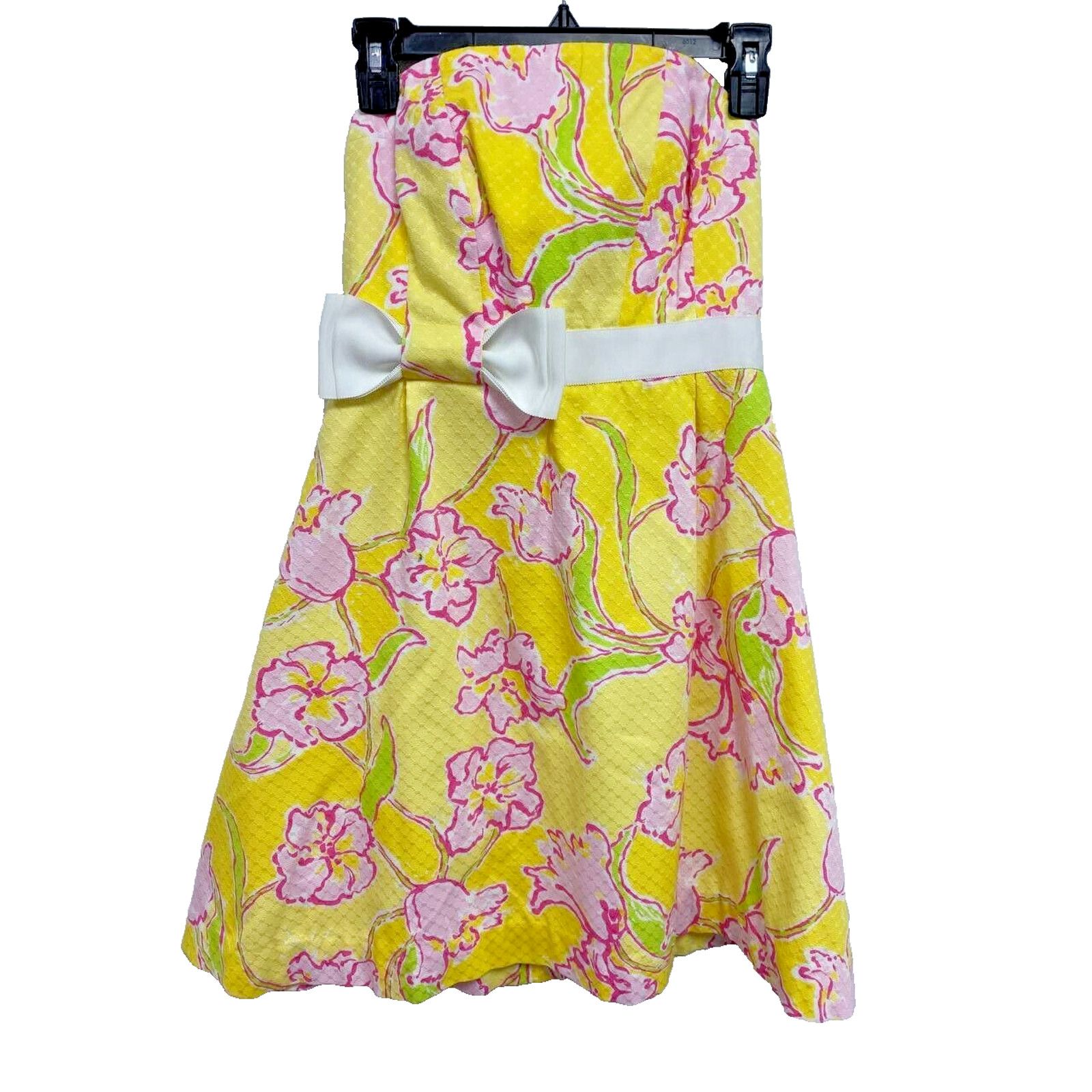 Lilly Pulitzer Lilly Pulitzer Amberley Floral Straples Dress Size 2 A000141 Size XS / US 0-2 / IT 36-38 - 2 Thumbnail