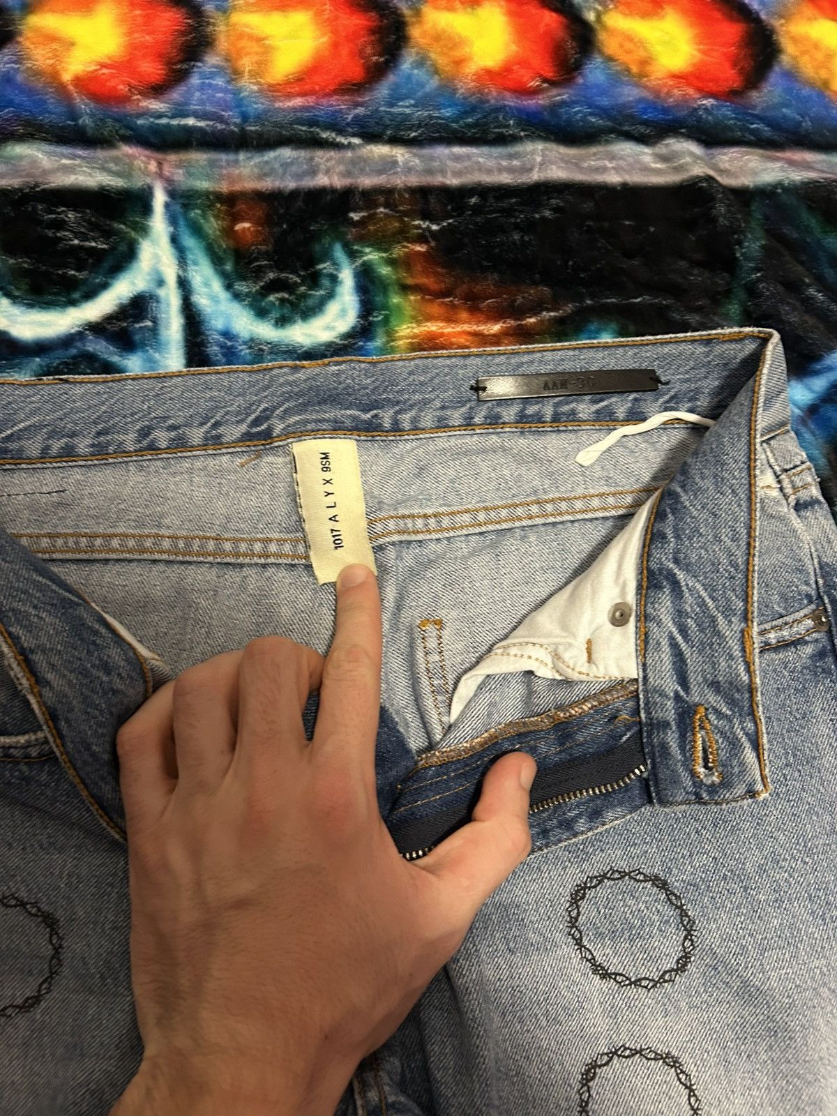 1017 ALYX 9SM Alyx distressed jeans Size US 30 / EU 46 - 4 Thumbnail