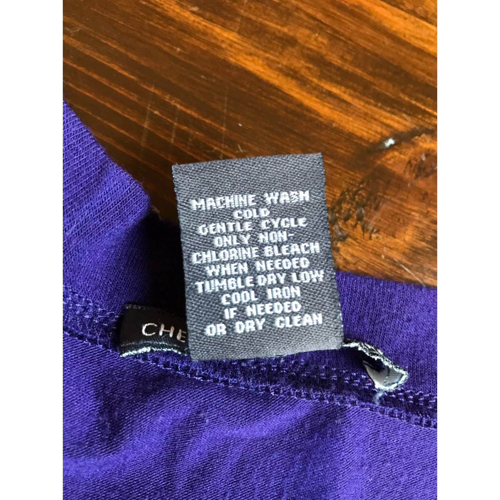 Vintage Chelsea & Theodore Shirt Women's Medium Purple Long Sleeve T-Shirt Casual Modern Regular Fit Size M / US 6-8 / IT 42-44 - 6 Thumbnail