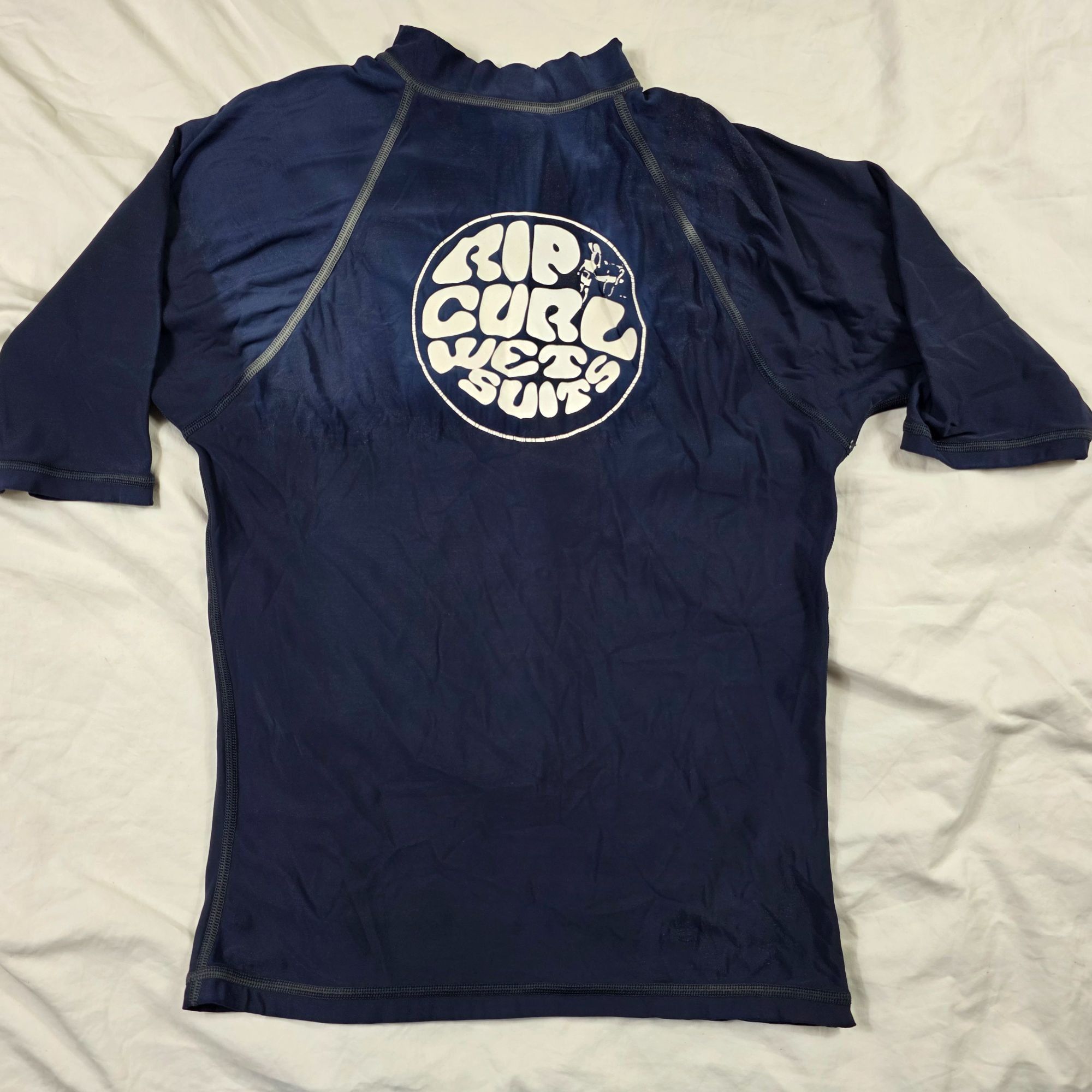 Rip Curl Rip Curl Planet Rashguard Mens Medium Blue Classic Short Sle Size US M / EU 48-50 / 2 - 1 Thumbnail