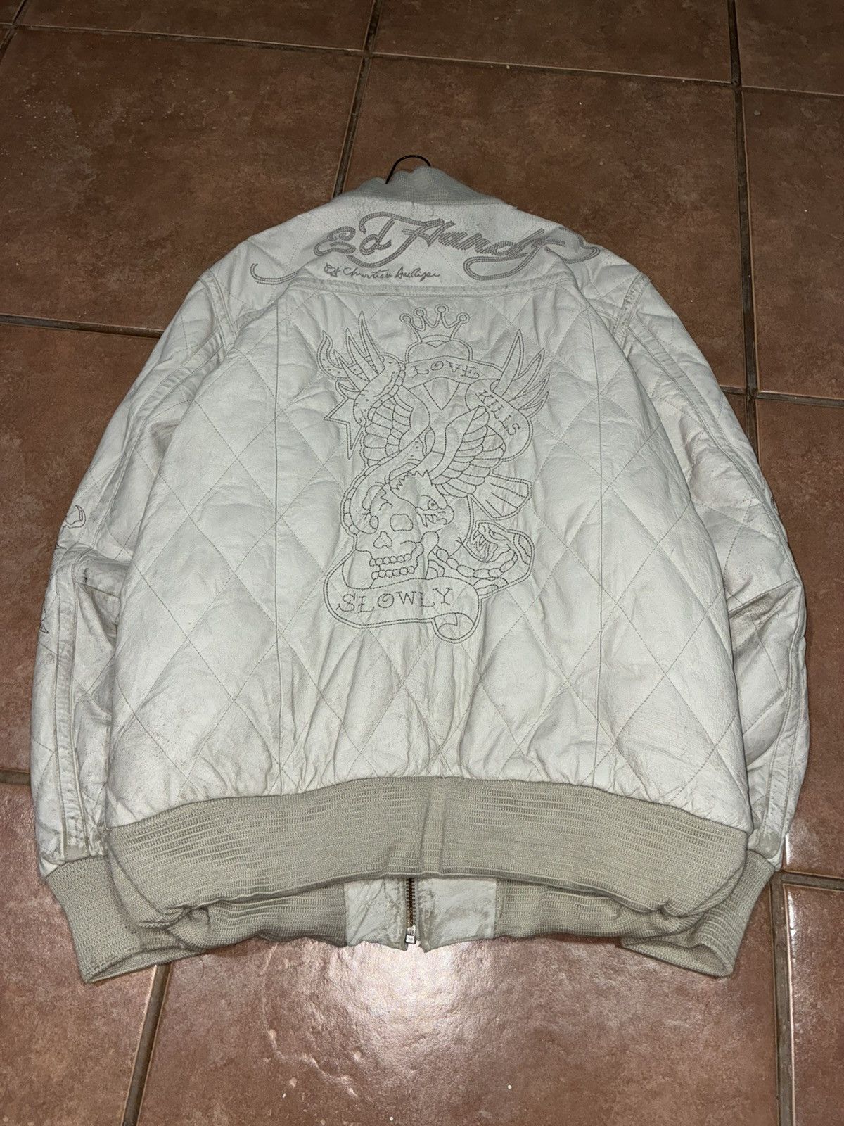 Ed Hardy Ed hardy dragon leather jacket Size US XL / EU 56 / 4 - 2 Thumbnail