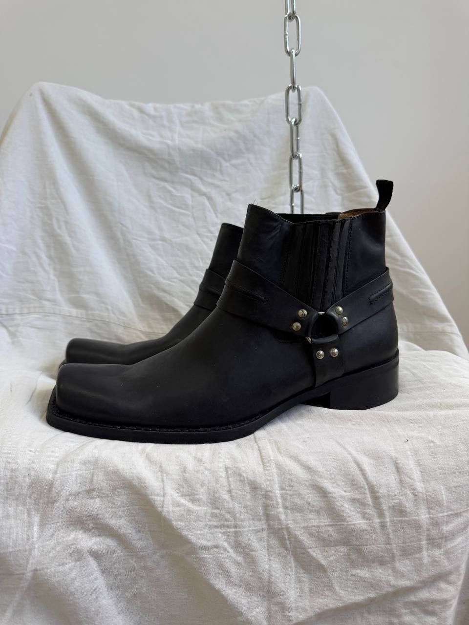 Vintage vintage avant garde leather 90s hype belt cowboy boots Size US 9.5 / EU 42-43 - 1 Thumbnail