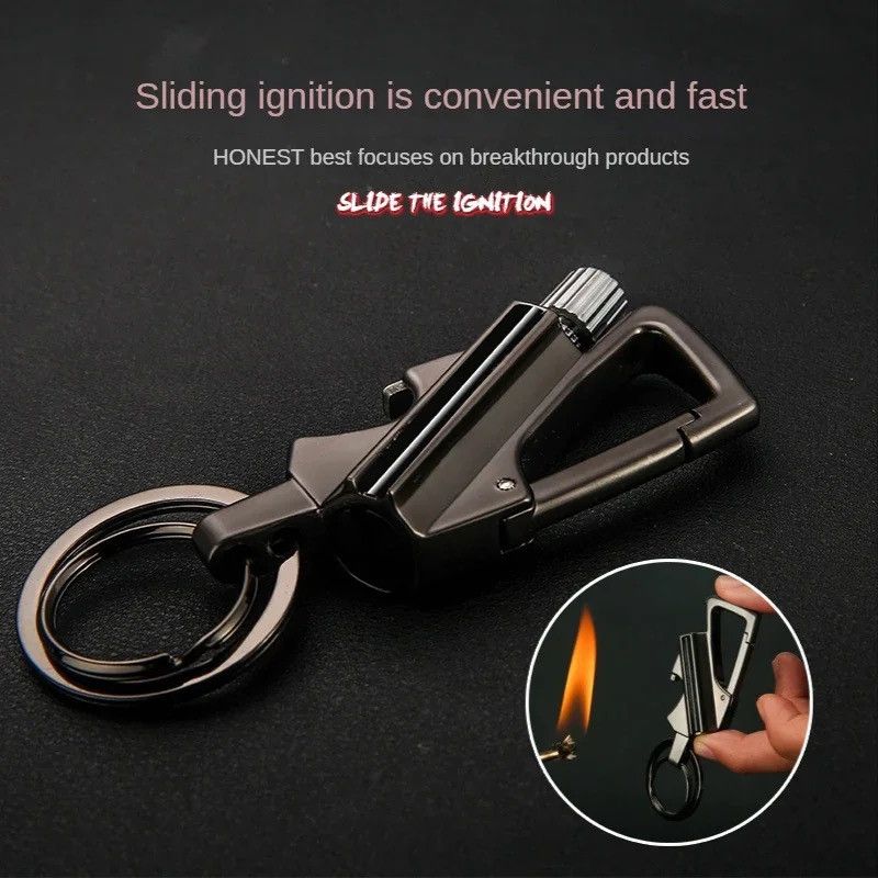 Vintage Keychain Kerosene Lighter Torch Cigarette Lighters Size ONE SIZE - 3 Thumbnail