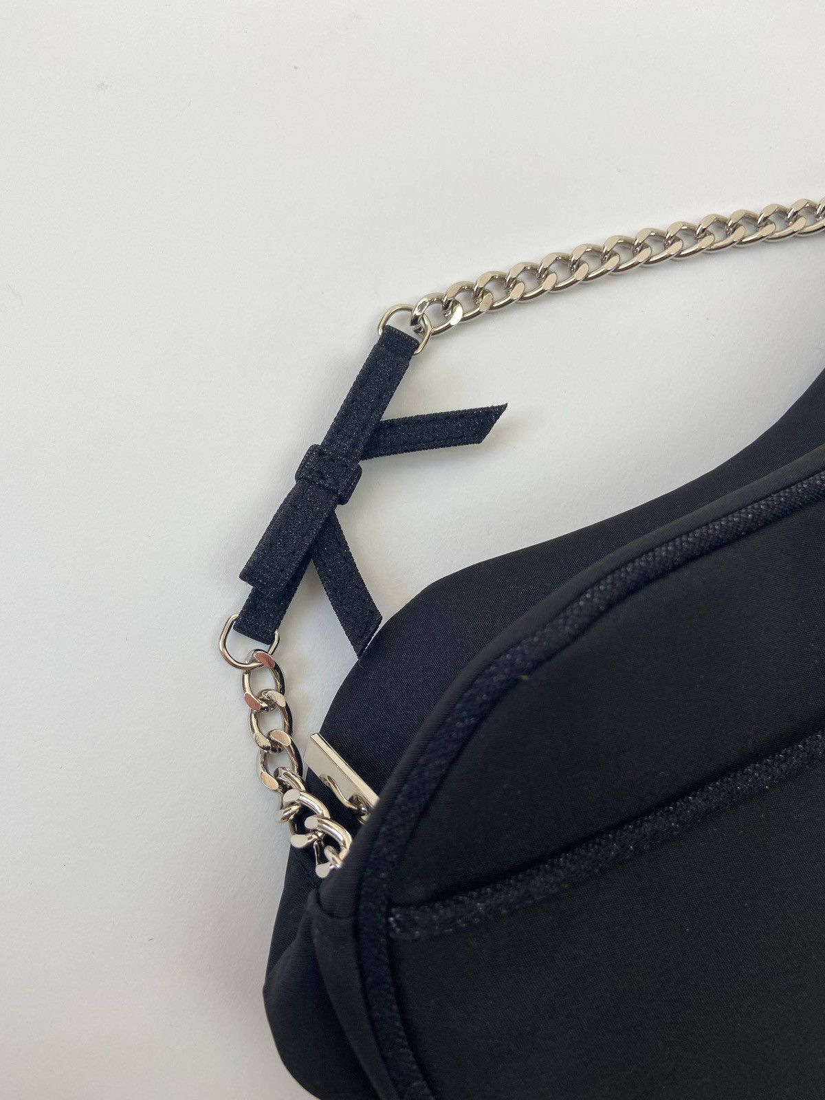 Dior Dior Parfums Black Satin Chain Pochette Mini ShoulderBag Y2K Size ONE SIZE - 4 Thumbnail