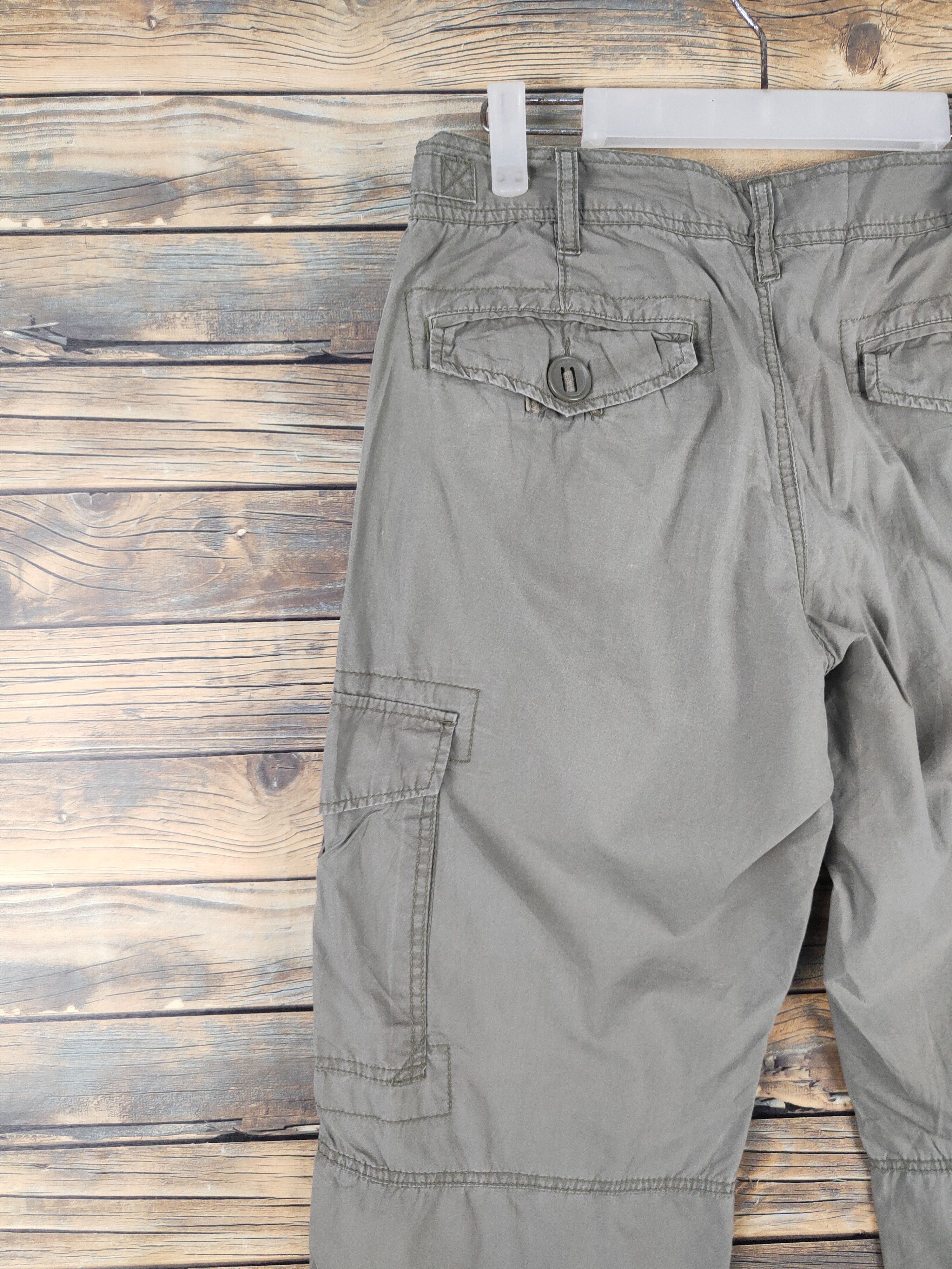 Japanese Brand Memory Special Olive Multipocket Tactical Cargo Pants #W2093 Size US 31 - 8 Thumbnail