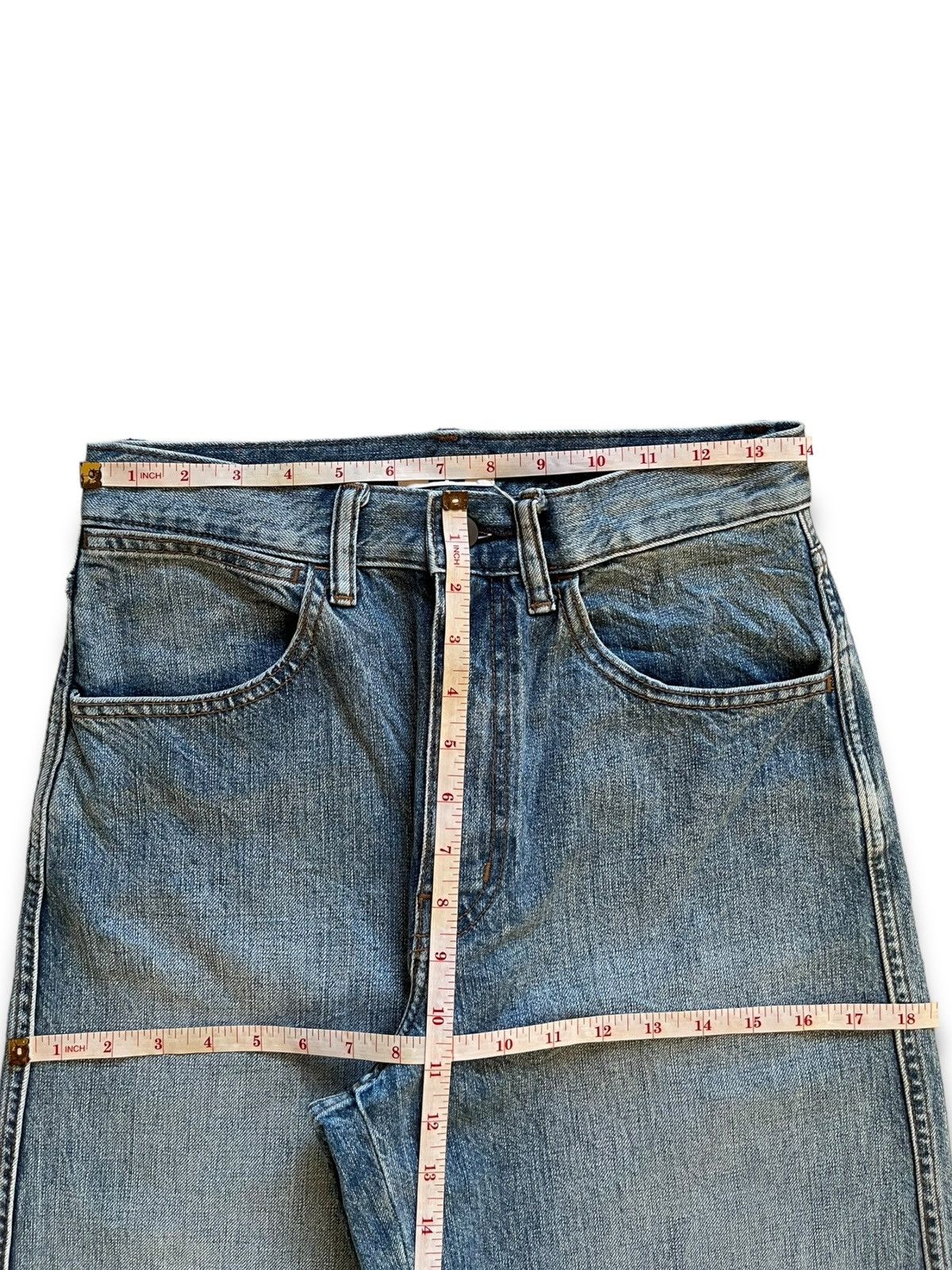 Lemaire × Uniqlo Vintage Uniqlo U Lemaire Blue Wash Baggy Jeans Size US 28 / EU 44 - 11 Thumbnail