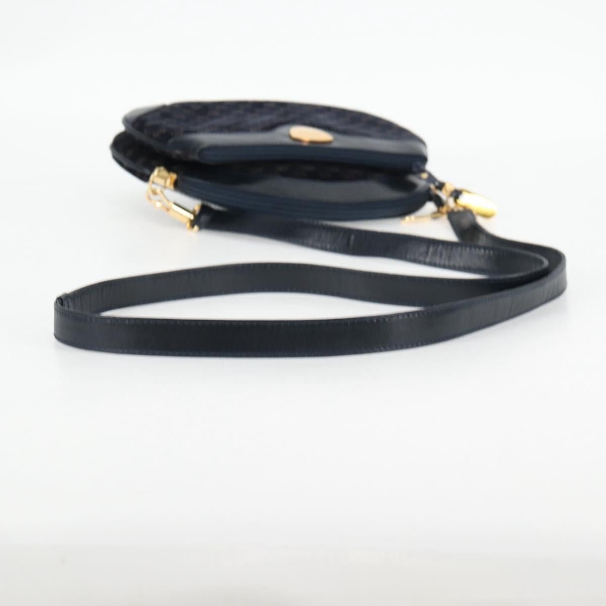 Gucci GUCCI Micro GG Canvas Shoulder Bag Suede Navy Gold 001 261 Size ONE SIZE - 7 Thumbnail