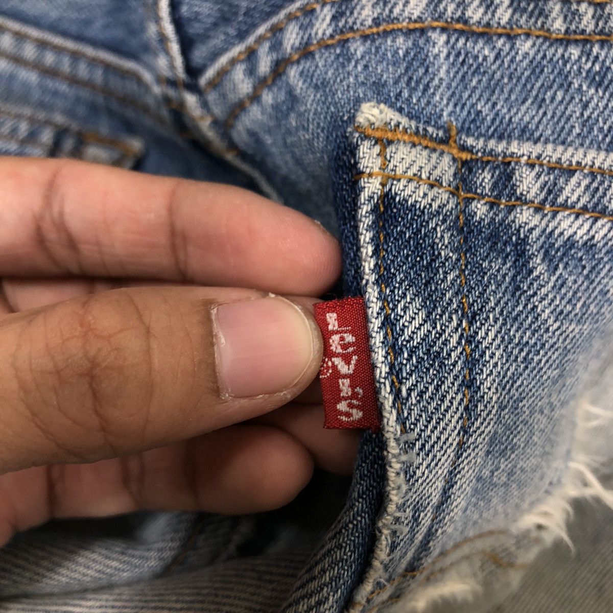 Levi's 🔥90’s Vintage Distressed Jeans Levi’s Made in USA Size US 34 / EU 50 - 15 Thumbnail