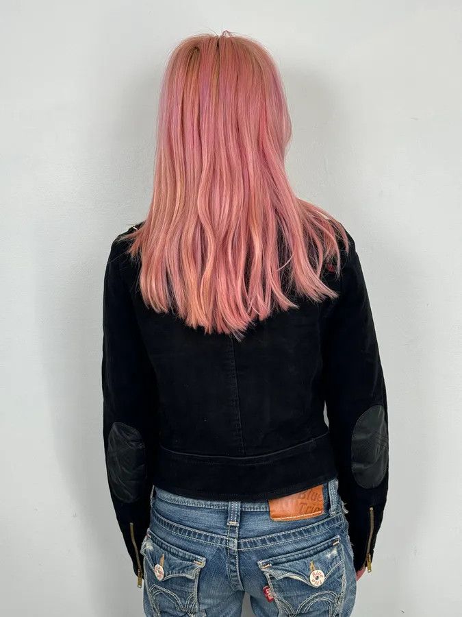 Gucci AW2008 Gucci Black Asymmetrical Elbow Patch Jacket by Frida Giannini Size S / US 4 / IT 40 - 3 Thumbnail