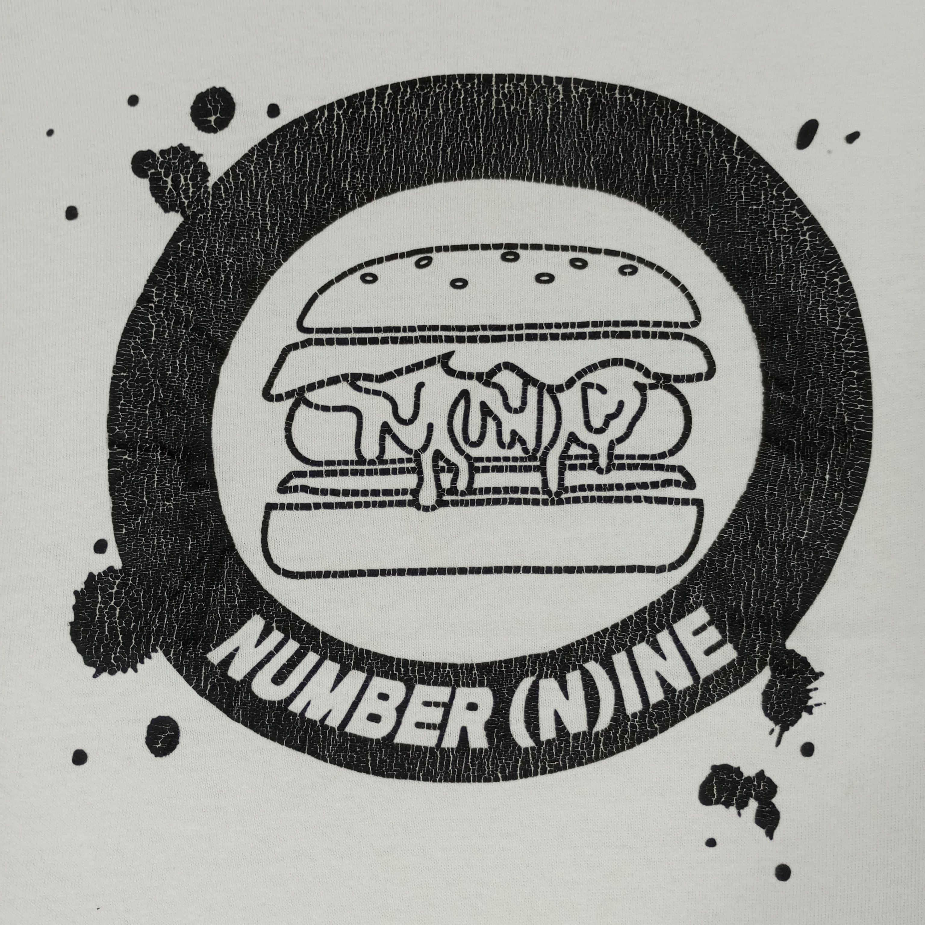 Japanese Brand × Number (N)ine × Vintage Number Nine Japanese Brand Burger Style Design Tshirt Size US L / EU 52-54 / 3 - 2 Thumbnail