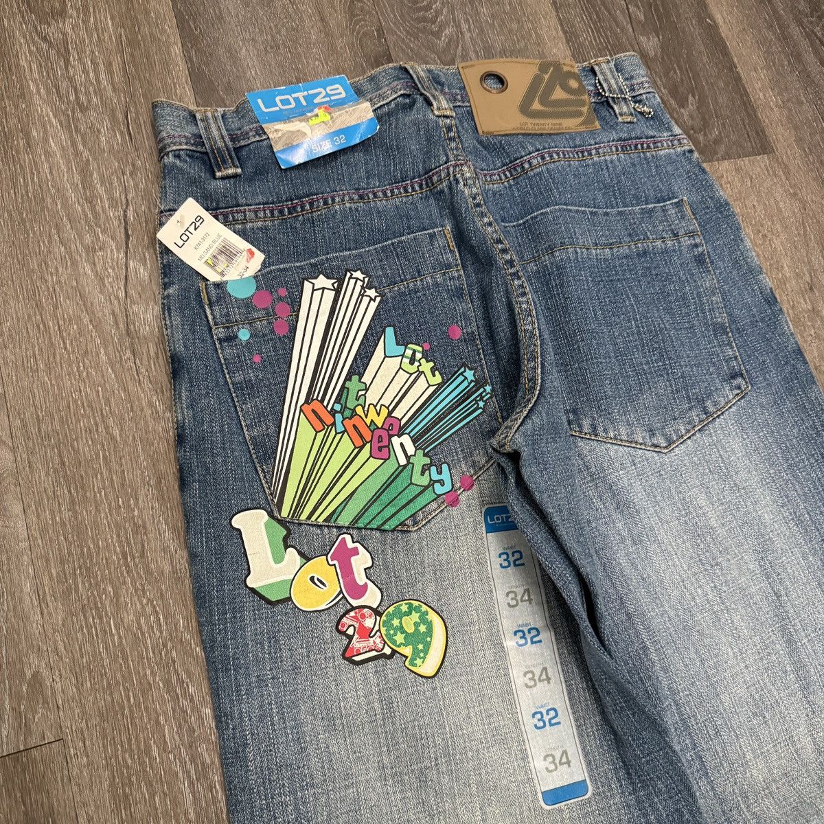 JNCO × Vintage Crazy Vintage y2k LOT29 baggy wide leg Southpole style jeans Size US 32 / EU 48 - 3 Thumbnail