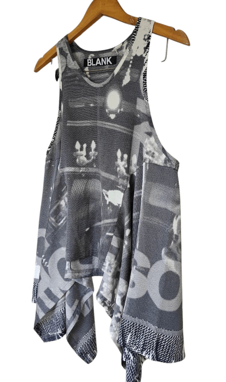 Japanese Brand Japanese BLANK printed singlet Size S / US 4 / IT 40 - 3 Thumbnail