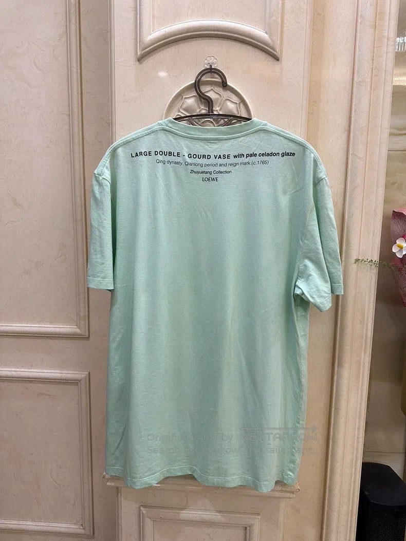 Loewe Loewe Men's Green Short Sleeve Crewneck T-Shirt Size US S / EU 44-46 / 1 - 2 Thumbnail