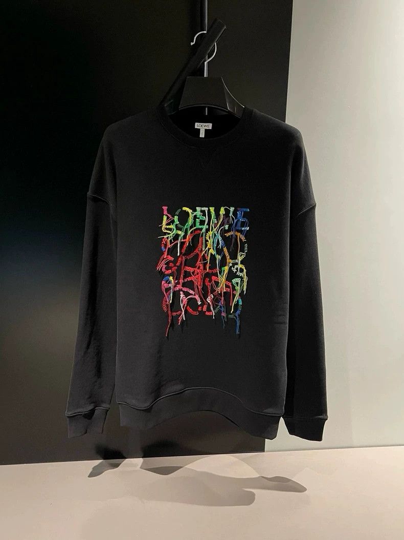 Loewe LOEWE Colorful embroidered hoodie Size XS / US 0-2 / IT 36-38 - 2 Thumbnail