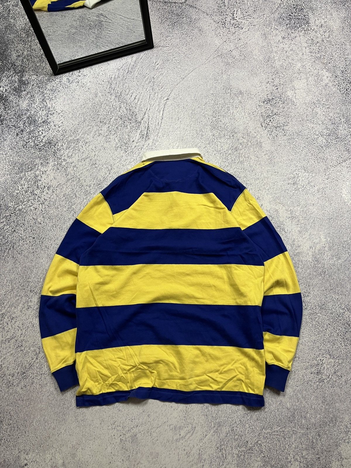 Polo Ralph Lauren × Vintage Vintage 90’s Polo Ralph Lauren 🇺🇦 Striped Rugby Shirt Y2k Size US M / EU 48-50 / 2 - 7 Thumbnail