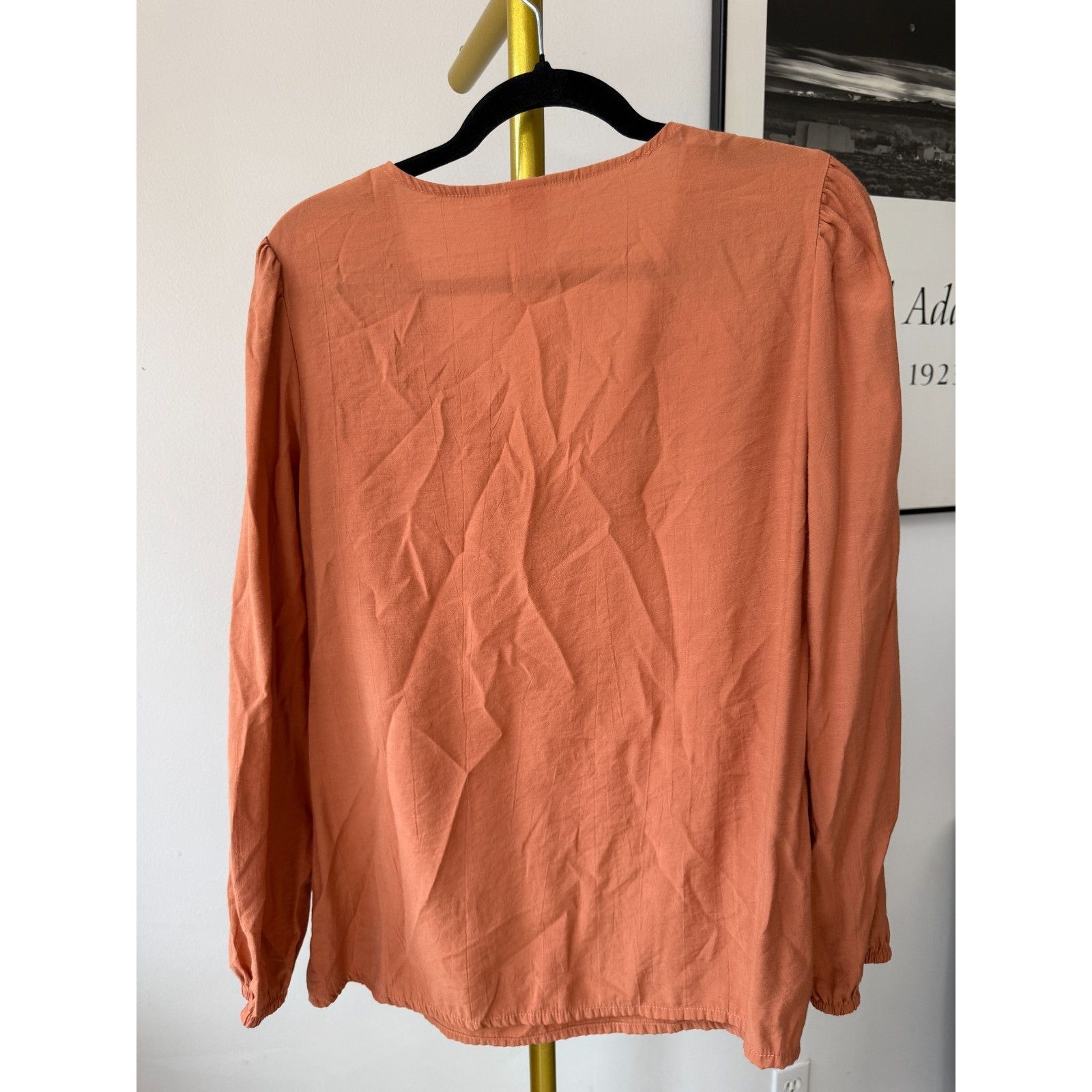 Other Anko Womens 14 Orange Tunic Blouse Long Sleeve Lightweight Size XL / US 12-14 / IT 48-50 - 2 Thumbnail