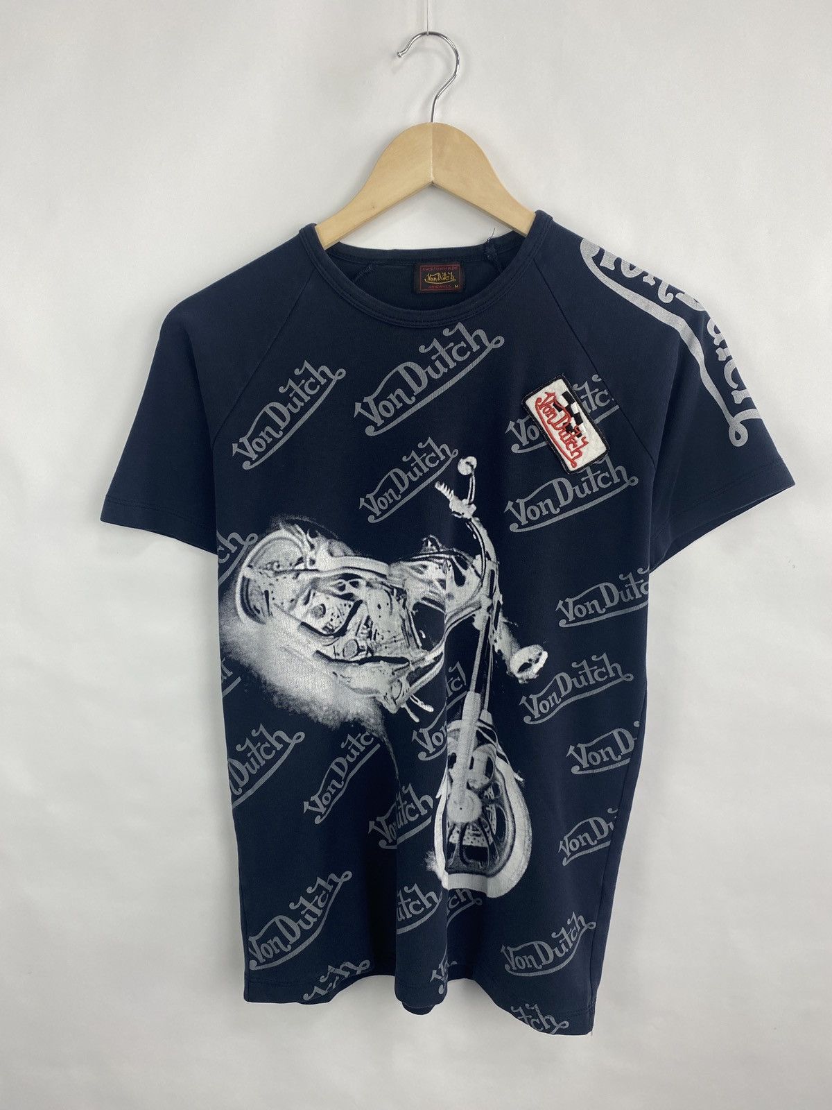 Von Dutch 🇺🇸 Vintage 90s Von Dutch Motorcycle Choppers T-Shirt Rare Size US M / EU 48-50 / 2 - 3 Thumbnail