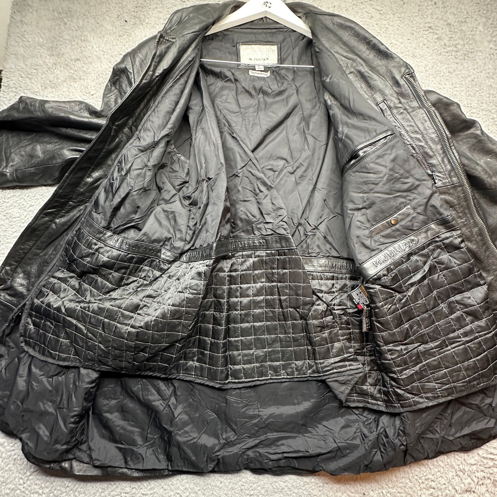 Wilsons Leather Wilsons Leather M Julian Leather Coat Thinsulate Insulated Size US L / EU 52-54 / 3 - 9 Thumbnail