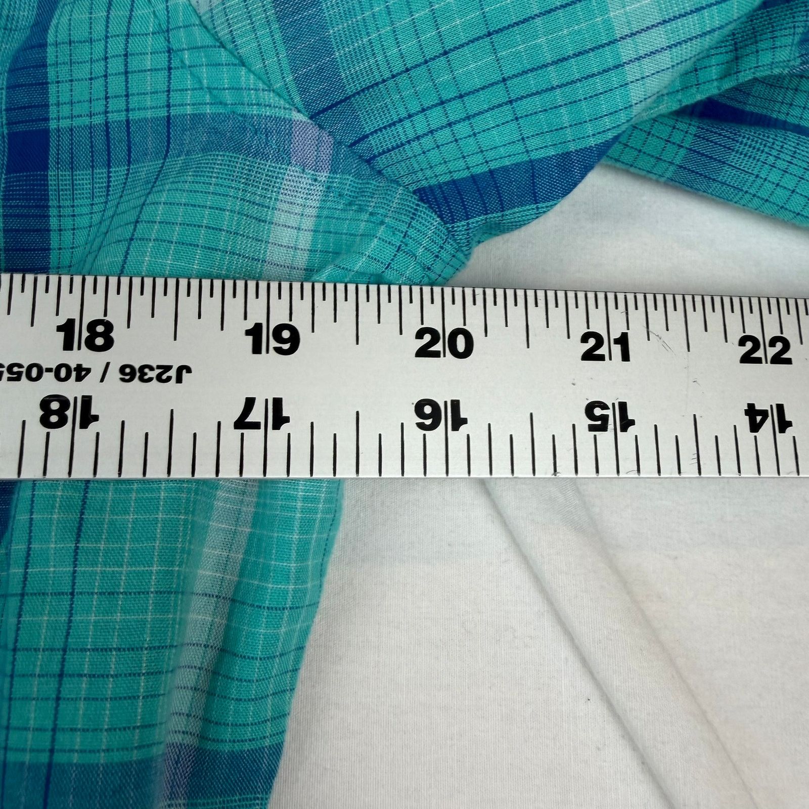 Wrangler Wrangler Western Pearl Snap Shirt Size S Turquoise Plaid Size US S / EU 44-46 / 1 - 5 Thumbnail