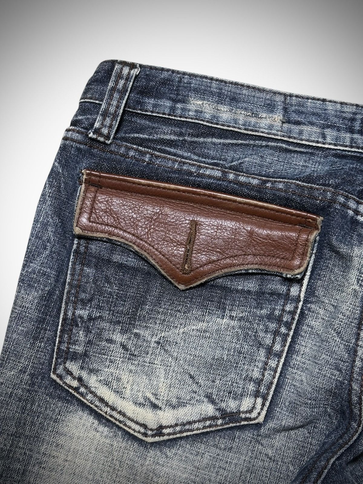 Japanese Brand 2000’s Maraxia - Japanese Archive’s Distressed Flared Jeans Size US 30 / EU 46 - 10 Thumbnail