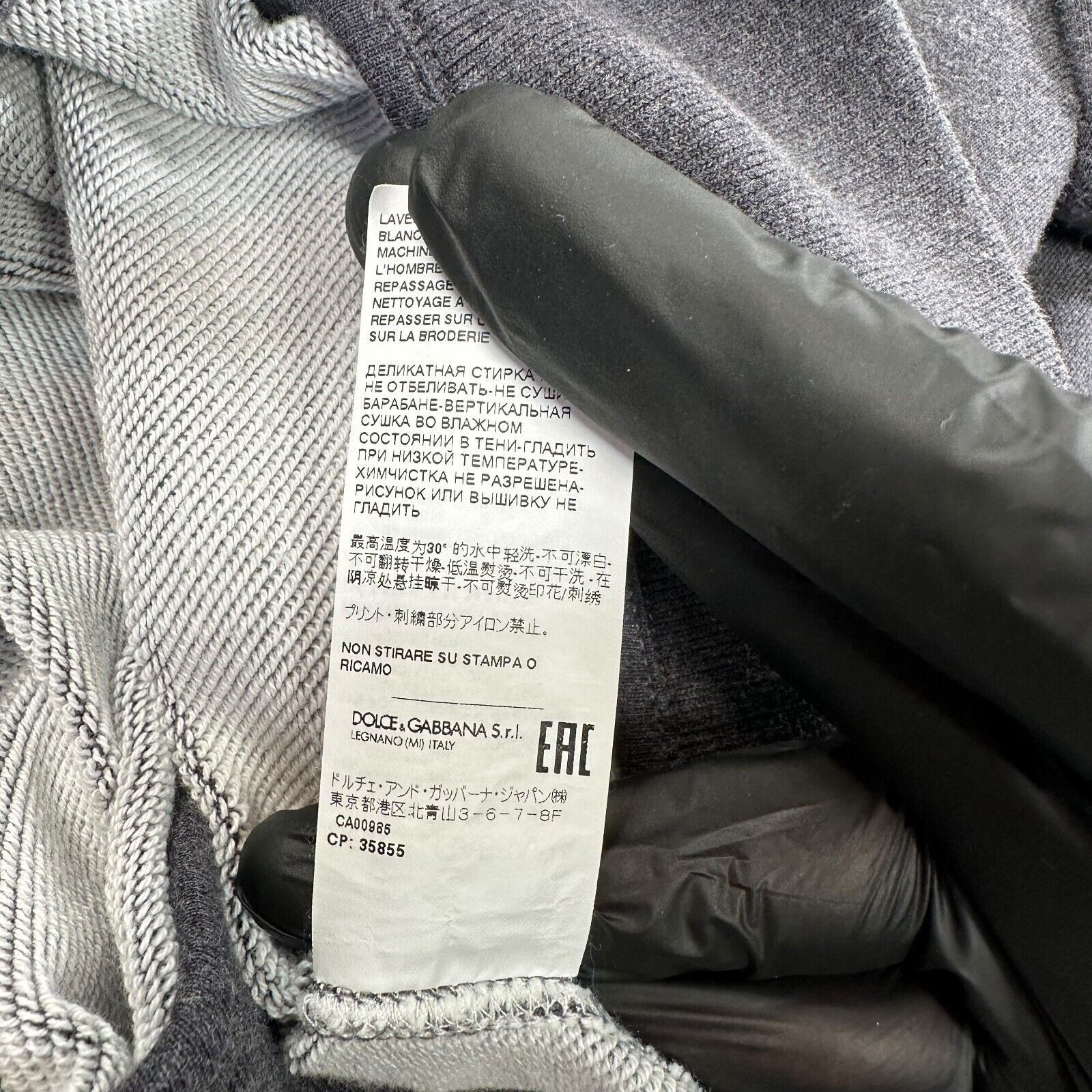 Dolce & Gabbana Dolce & Gabbana Size M Sweatshirt Dark Grey Milano Crown Size US M / EU 48-50 / 2 - 10 Thumbnail