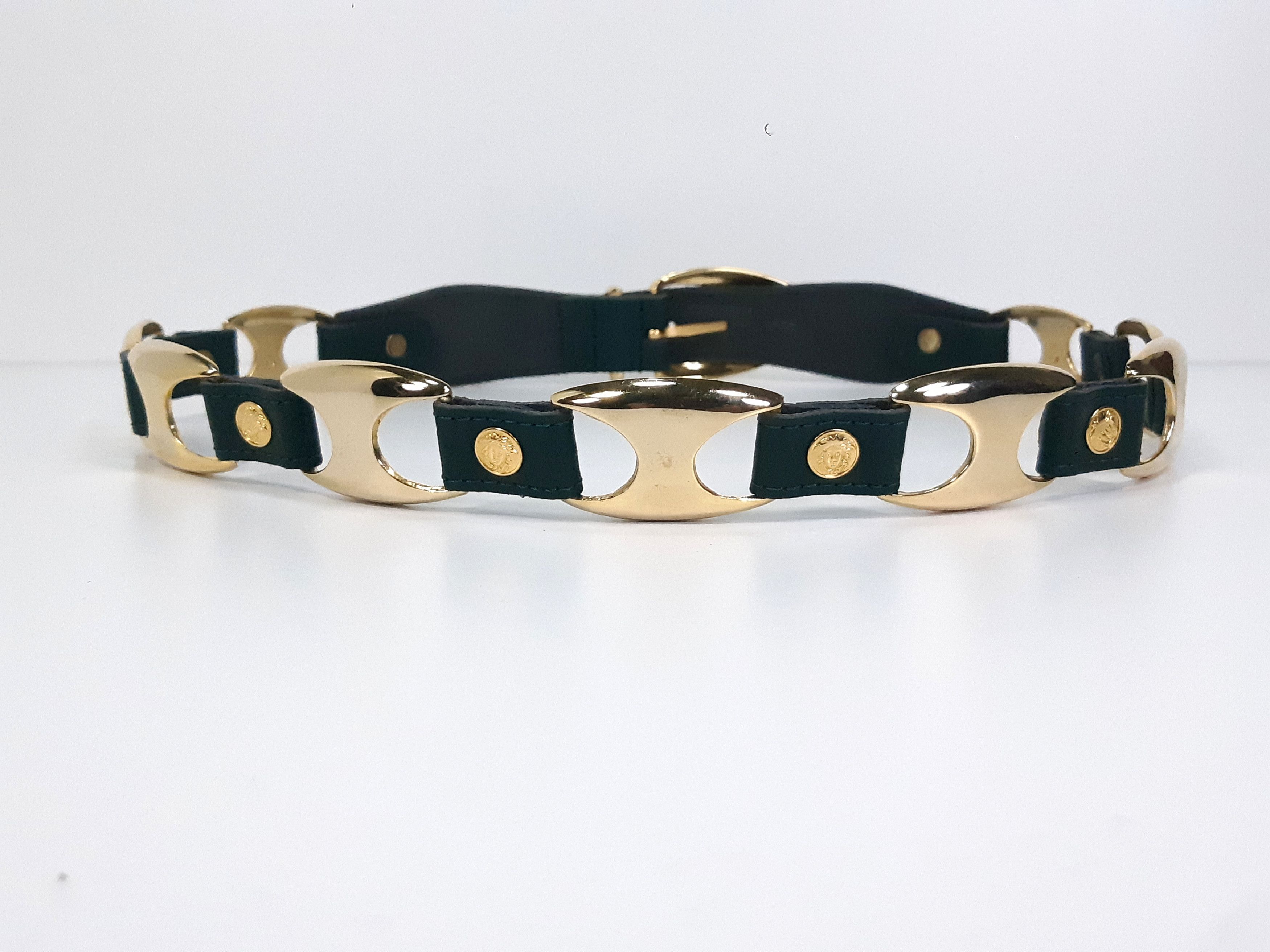 Other Vintage Metal/Coated Split Leather France belt NEW Size ONE SIZE - 5 Thumbnail