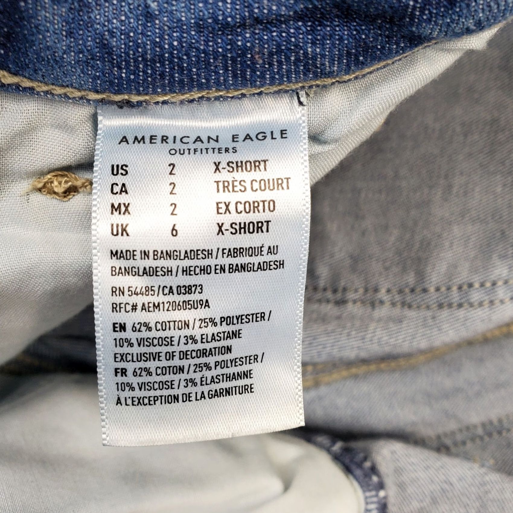 American Eagle Outfitters American Eagle Outfitters Jeans Womens Size 2 Blue Denim Next Level Stretch Straight Size 26" / US 2 / IT 38 - 7 Thumbnail