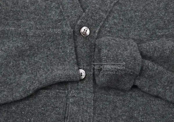 Comme des Garcons Comme des Garcons Gray vintage V-neck knit top Size XS / US 0-2 / IT 36-38 - 6 Thumbnail