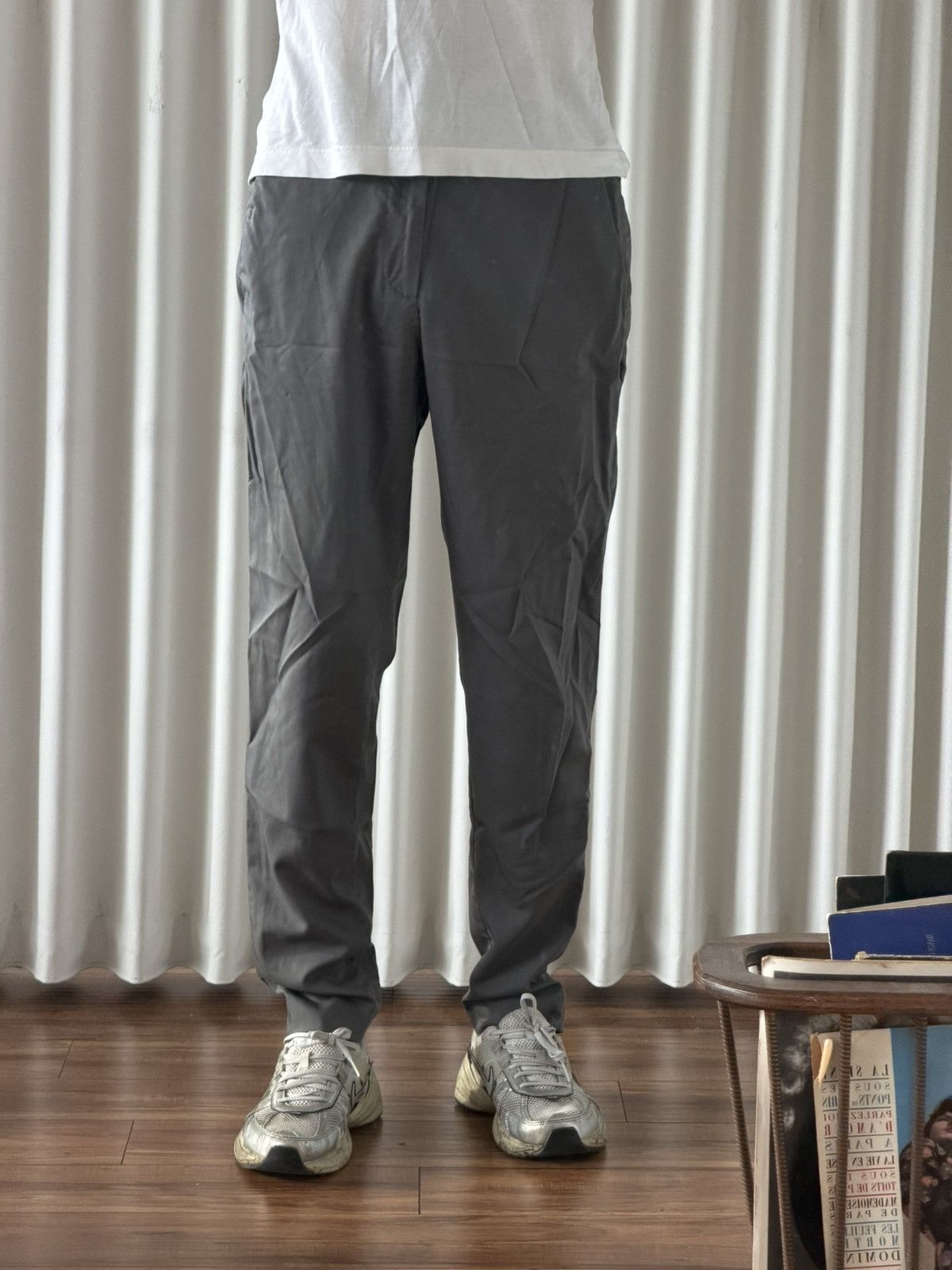Cos COS Grey Elastic Waist Trousers (Size 33) Size US 30 / EU 46 - 1 Thumbnail