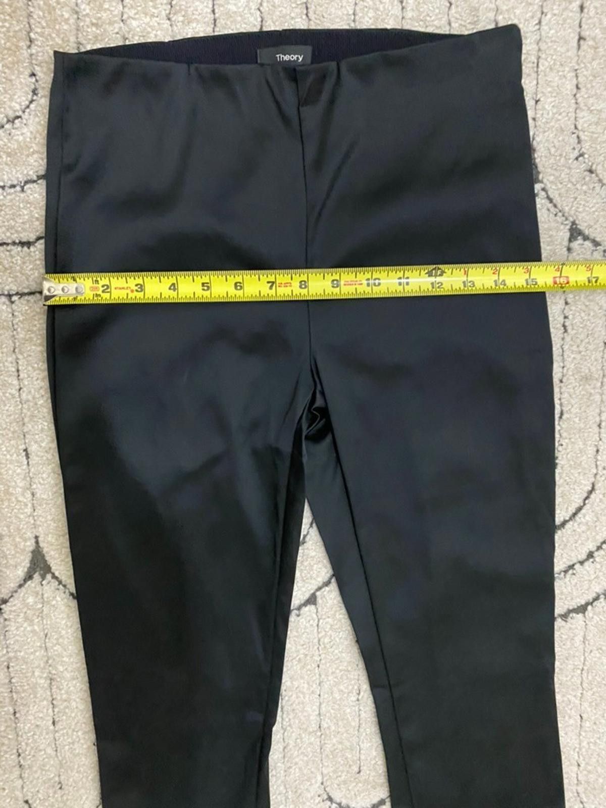 Theory NWT THEORY High-shine Legging with Ankle Zippers (US 4) Size 27" / US 4 / IT 40 - 4 Thumbnail