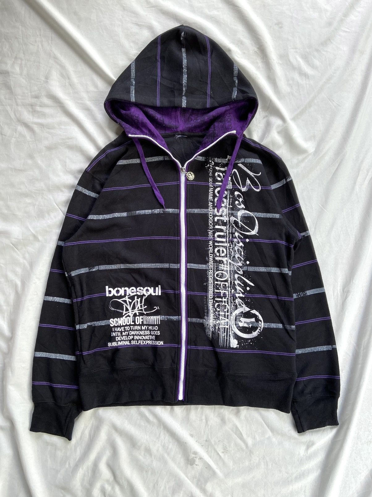 B ONE SOUL I HATE TO TURN MY HEAD ZIP HOODIE