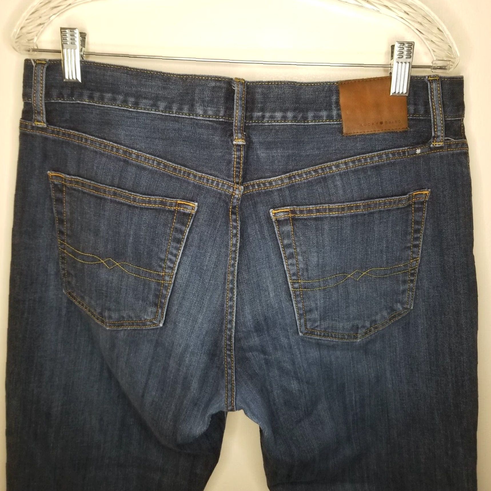 Lucky Brand Lucky Brand 121 Heritage Slim Straight Jeans Mens Size 34x28 Blue Size US 34 / EU 50 - 5 Thumbnail