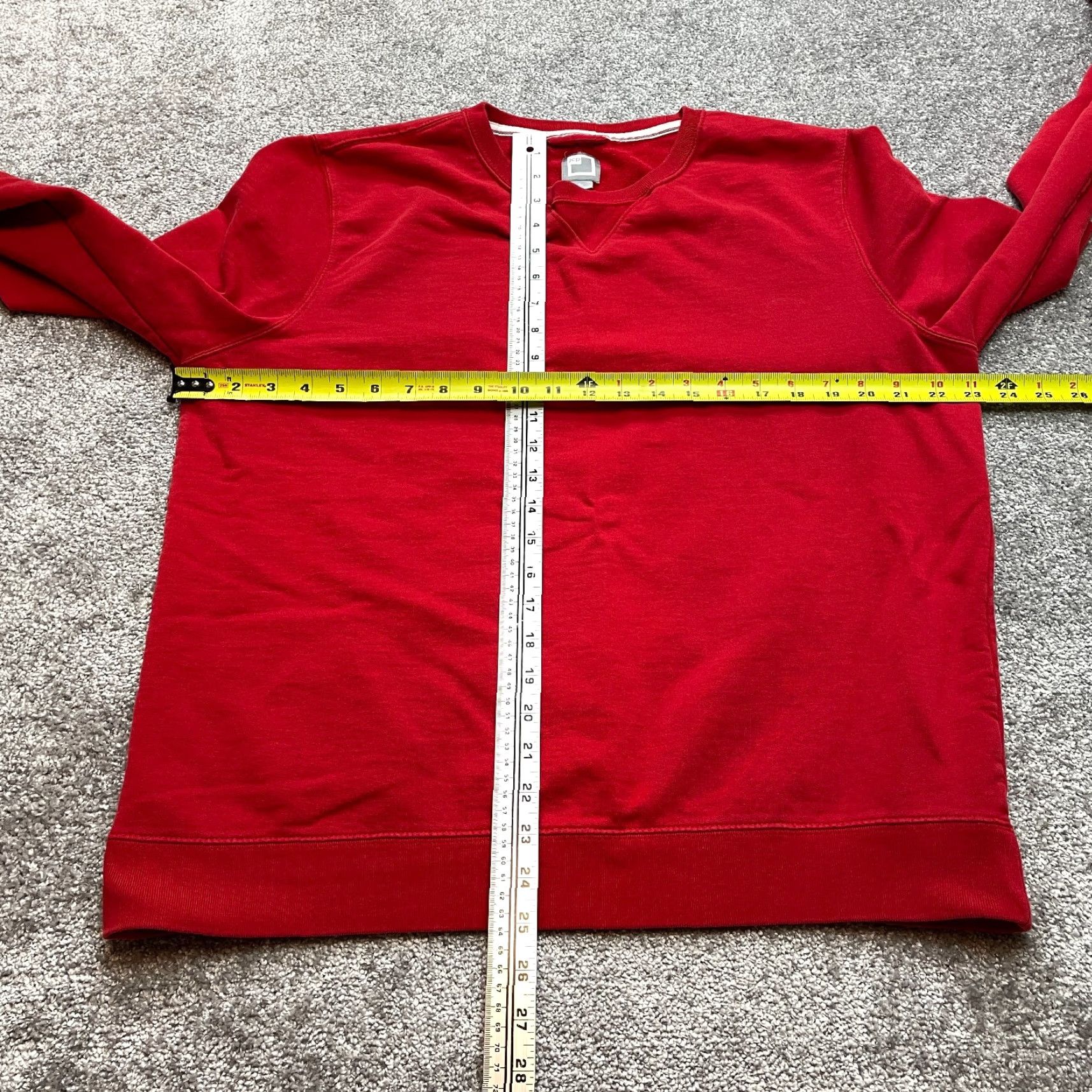 Vintage VINTAGE J. C. Penney Sweatshirt Unisex Adults Sweatshirt XL Red Crew Neck Pullover Solid Cotton Knit Top Size US XL / EU 56 / 4 - 4 Thumbnail
