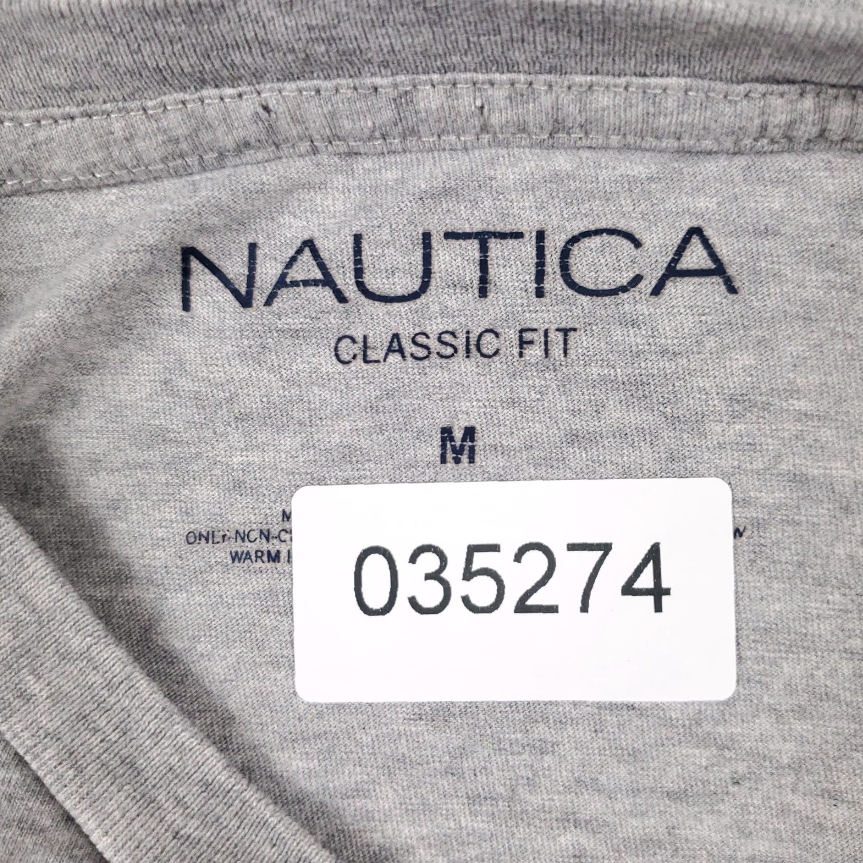 Nautica Nautica T-Shirt Mens Medium Gray Casual Short Sleeve Crew Neck Regular Fit Sports Size US M / EU 48-50 / 2 - 8 Thumbnail