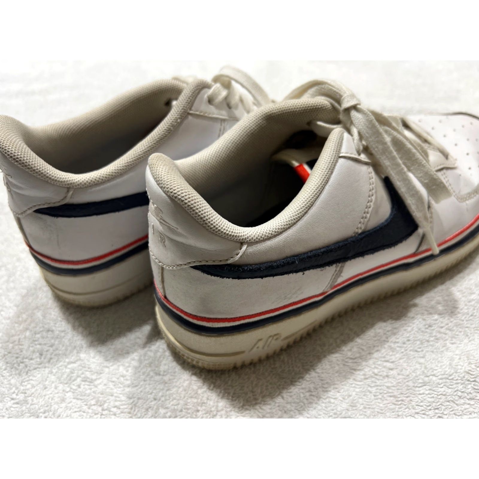 Nike VINTAGE NIKE Air Force 1 Low USA Ribbon Red White Blue CJ1377-100 Men’s Size 6.5Y (6.5 US) Sneakers Size US 7 / EU 40 - 5 Thumbnail