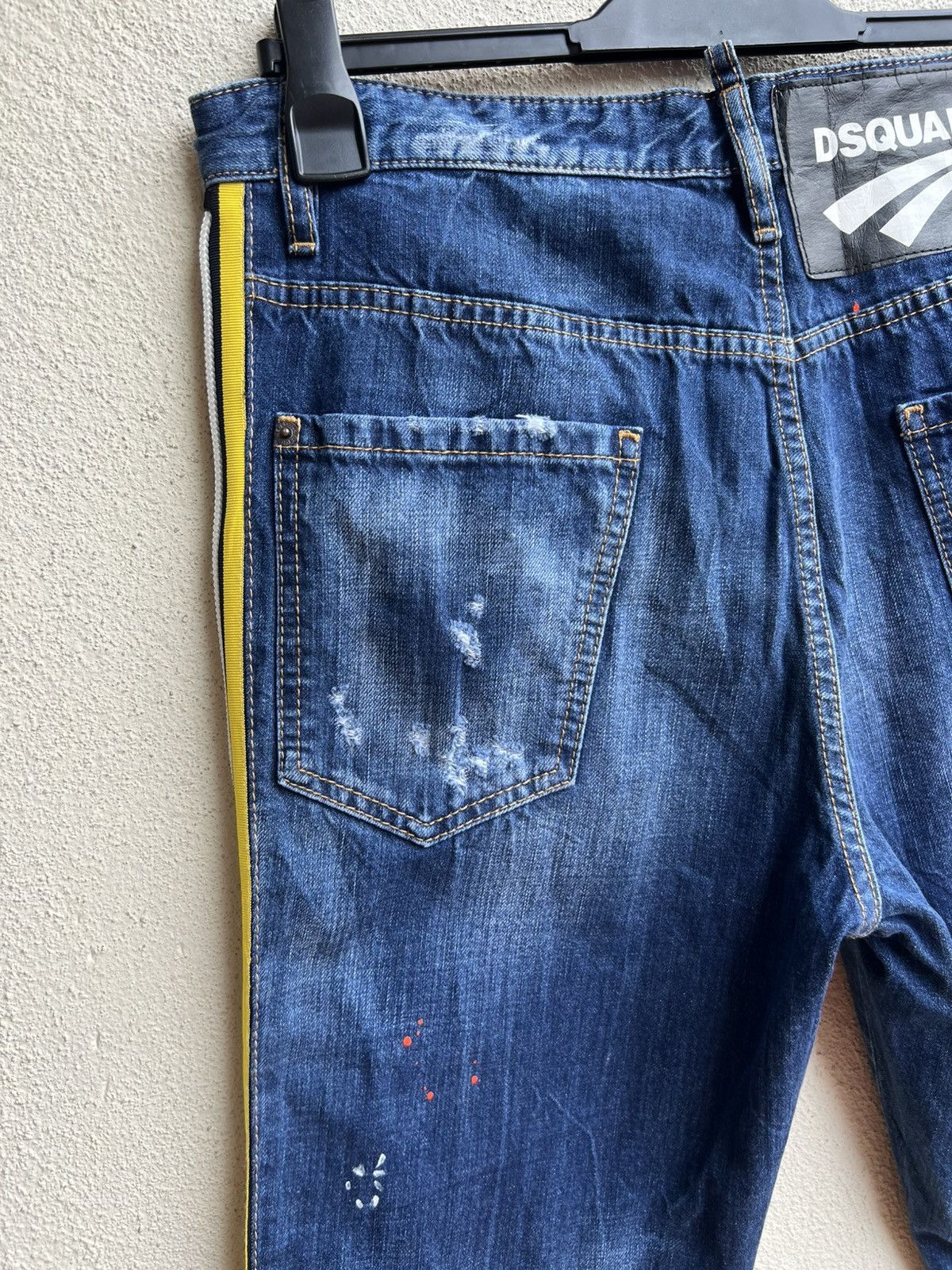 Dsquared2 Dsquared2 Made in Italy Hybrid Denim Side Tape Jeans Size US 32 / EU 48 - 18 Thumbnail